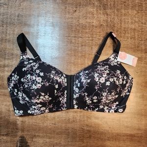 NWT Cacique Multi-Function Lightly Lined Full Coverage No Wire Bra B/W/Pink 44DD